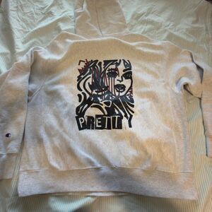 Champion Reverse Weave Graphic Pullover Hoodie Panic! Size XL #skater